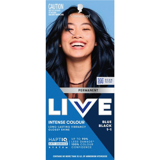 Schwarzkopf Live Colour Permanent 1.1 Blue Black