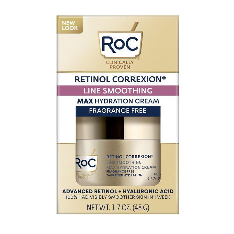 Load image into Gallery viewer, RoC Retinol Correxion Line Smoothing Max Hydration Cream Fragrance Free 48g
