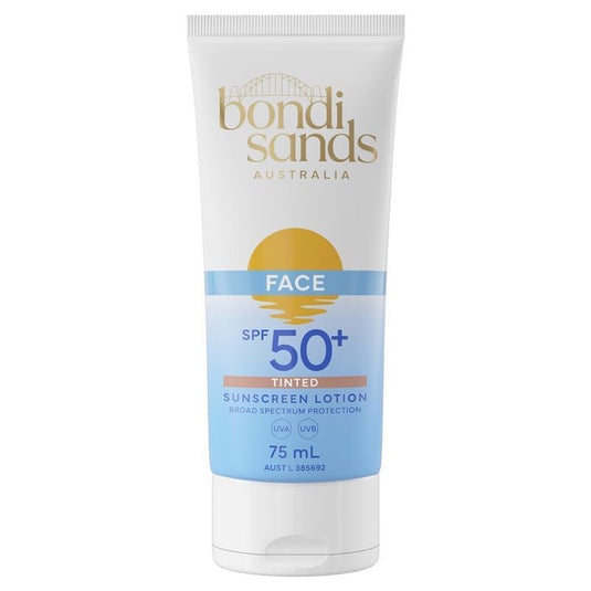 Bondi Sands SPF 50+ Fragrance Free Hydrating Tinted Face Lotion 75ml