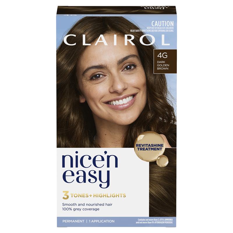 Load image into Gallery viewer, Clairol Nice N Easy 4G Dark Golden Brown Permanent Hair Colour

