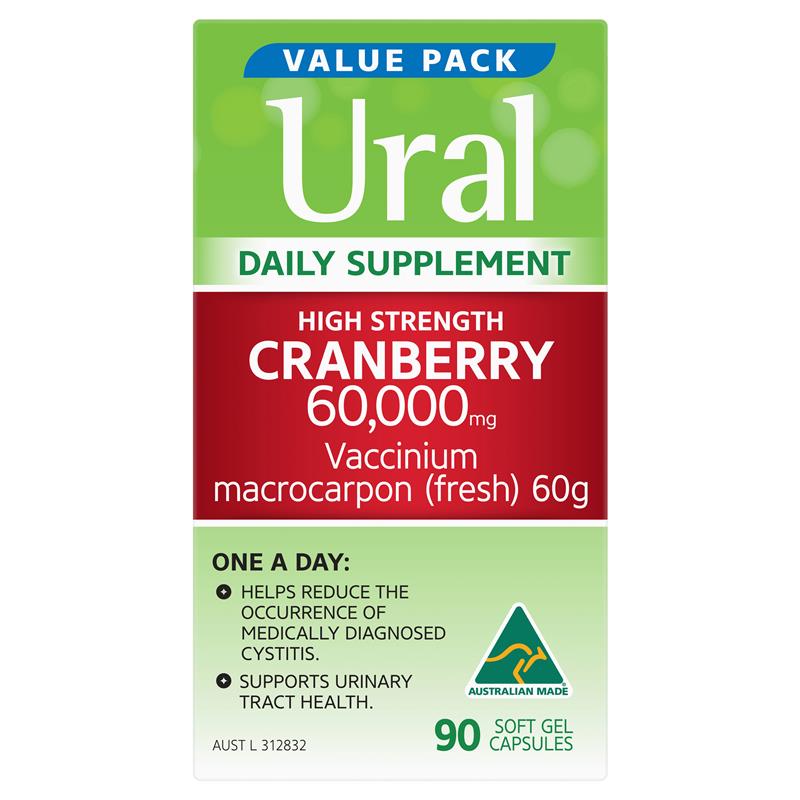 Load image into Gallery viewer, Ural High Strength Cranberry 60000mg 90 Capsules
