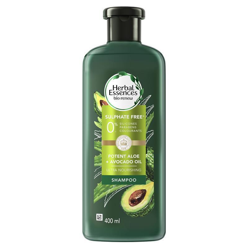 Load image into Gallery viewer, Herbal Essences Bio Renew Potent Aloe + Avocado Oil Hair &amp; Scalp Shampoo 400ml
