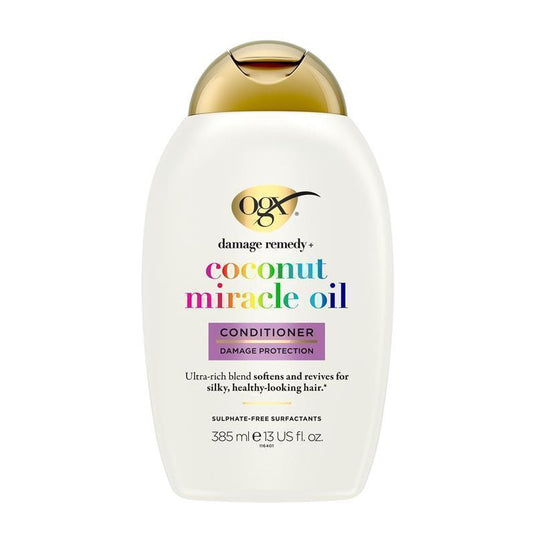 Ogx Extra Strength Damage Remedy + Hydrating & Repairing Coconut Miracle Oil Conditioner For Damaged & Dry Hair 385mL
