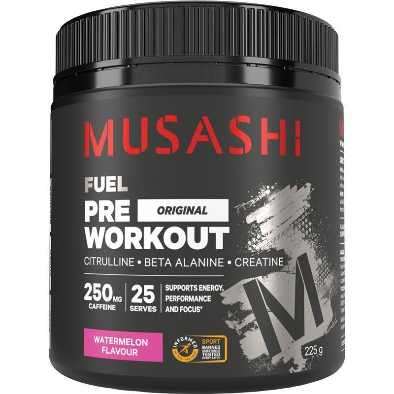 Load image into Gallery viewer, Musashi Pre Workout Watermelon 225g
