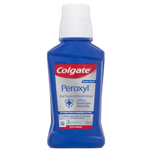 Colgate Peroxyl Oral Cleanser Mint Flavour 236mL