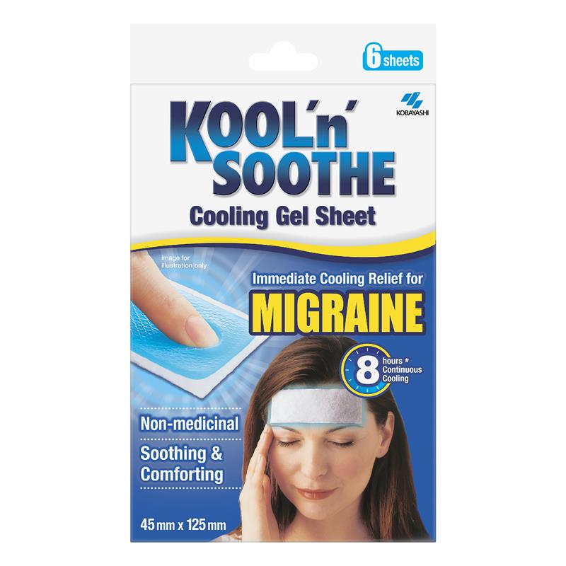 Load image into Gallery viewer, Kool n Soothe Migraine Relief - 6 sheets
