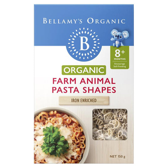 Bellamys Organic Farm Animal Pasta Shapes 150g