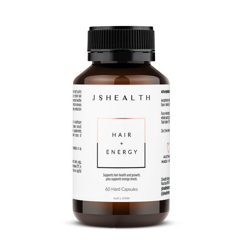 Load image into Gallery viewer, JSHealth Hair + Energy Formula 60 Capsules
