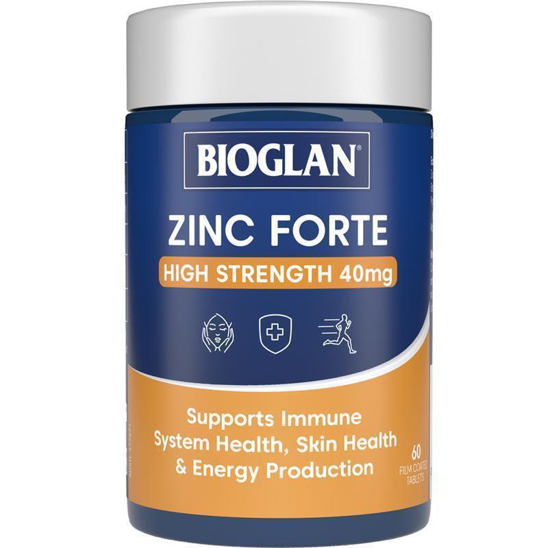 Load image into Gallery viewer, Bioglan Zinc Forte High Strength 40mg 60 Tablets
