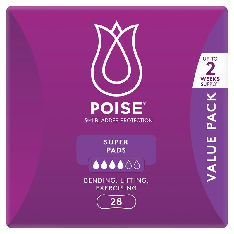 Load image into Gallery viewer, Poise Pads Super 28 Bulk Pack
