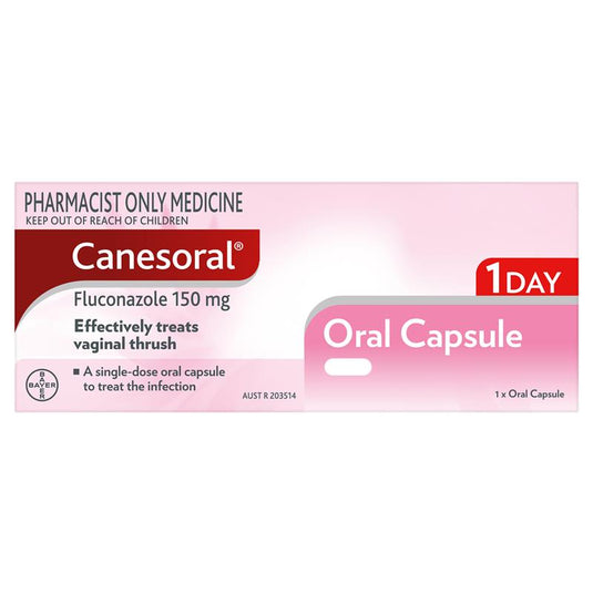 Canesoral Thrush Treatment 150mg Capsule 1 - Fluconazole (S3)
