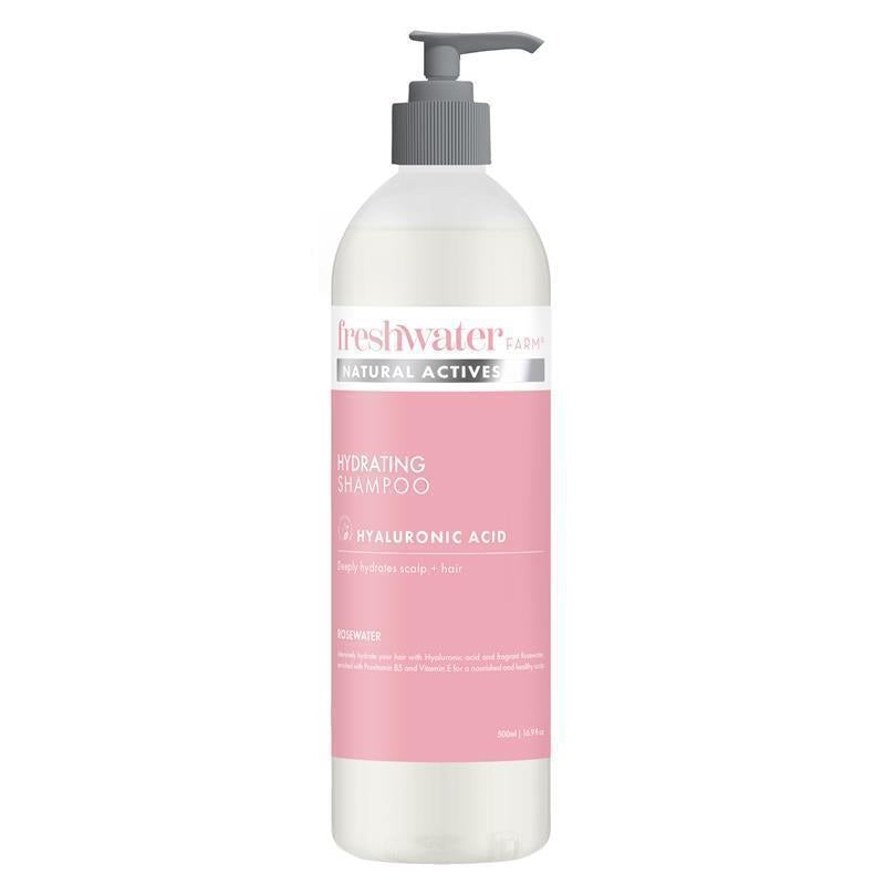 Load image into Gallery viewer, Freshwater Farm Hydrating Hyaluronic Shampoo Rosewater 500ml
