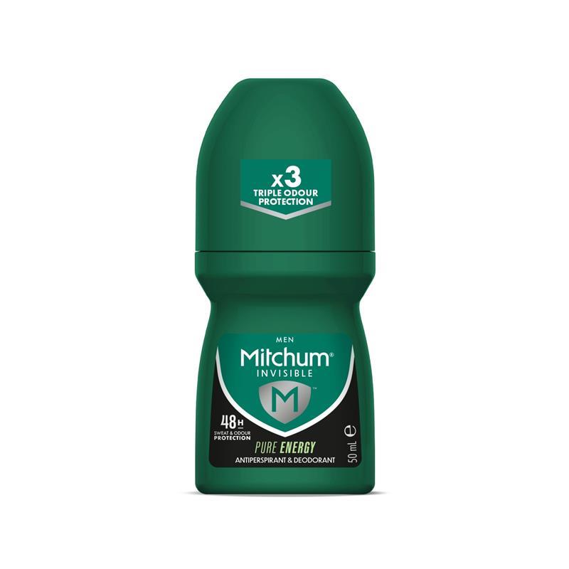Load image into Gallery viewer, Mitchum for Men Antiperspirant Deodorant Roll On Pure Energy 50ml
