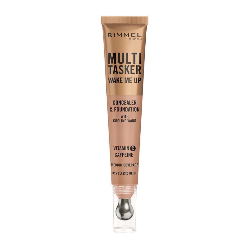 Load image into Gallery viewer, Rimmel Multi Tasker Wake Me Up Concealer &amp; Foundation 055 Classic Beige
