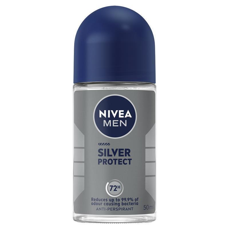 Load image into Gallery viewer, NIVEA MEN Deodorant Roll On Silver Protect 50ml
