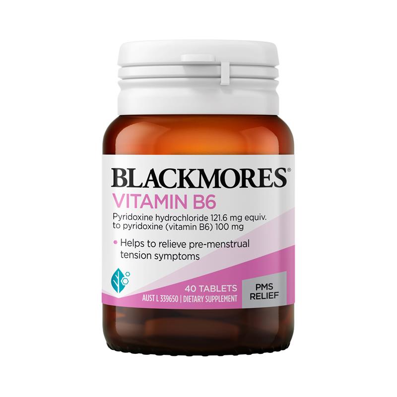 Load image into Gallery viewer, Blackmores Vitamin B6 100mg 40 Tablets

