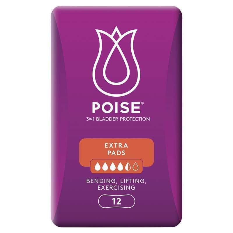 Load image into Gallery viewer, Poise Pads Extra 12 Pack
