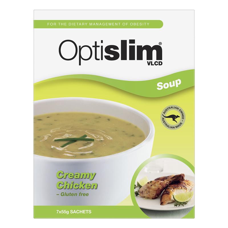 Load image into Gallery viewer, OptiSlim VLCD Soup Creamy Chicken 7 x 55g
