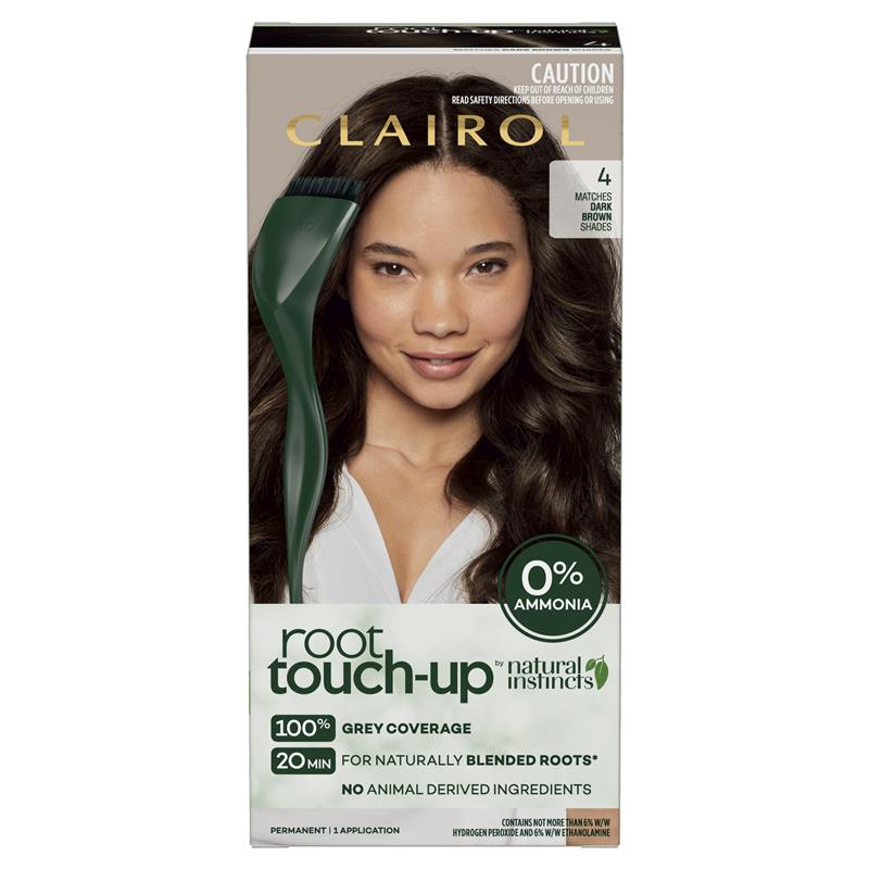 Load image into Gallery viewer, Clairol Root Touch Up Natural Instincts 4 Dark Brown Permanent Hair Colour
