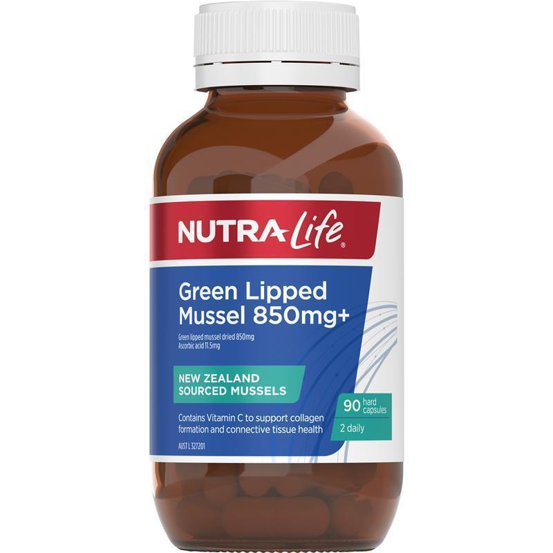 Load image into Gallery viewer, Nutra-Life Green Lipped Mussel 850mg 90 Capsules
