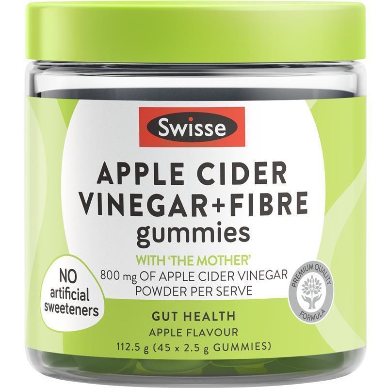 Load image into Gallery viewer, Swisse Apple Cider Vinegar &amp; Fibre Gummies 45 Pack
