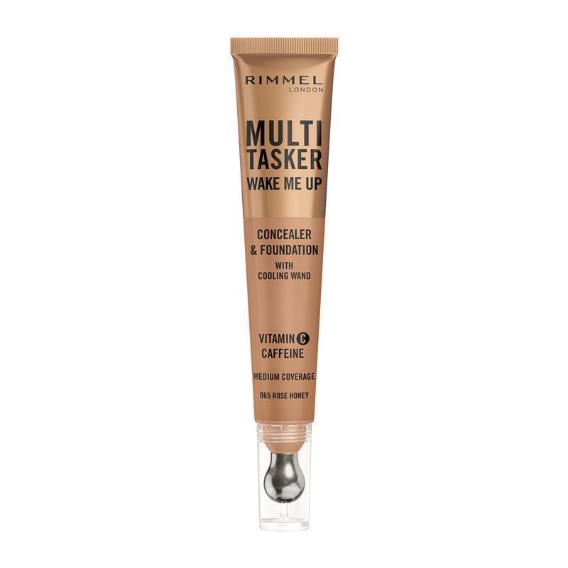 Load image into Gallery viewer, Rimmel Multi Tasker Wake Me Up Concealer &amp; Foundation 065 Rose Honey
