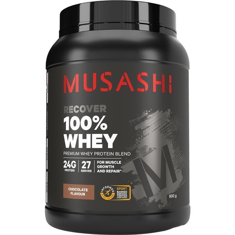 Load image into Gallery viewer, Musashi 100% Whey Chocolate 900g
