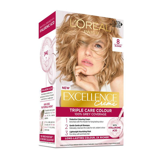 L'Oreal Excellence Creme 8 Blonde Hair Colour