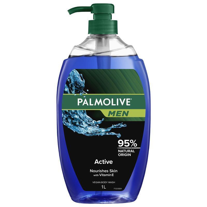 Load image into Gallery viewer, Palmolive Men Body Wash Active with Sea Minerals Shower Gel 1L
