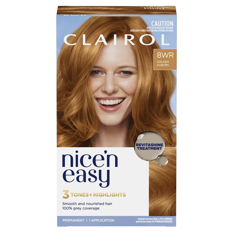 Load image into Gallery viewer, Clairol Nice N Easy 8WR Natural Gold Auburn Permanent Hair Colour
