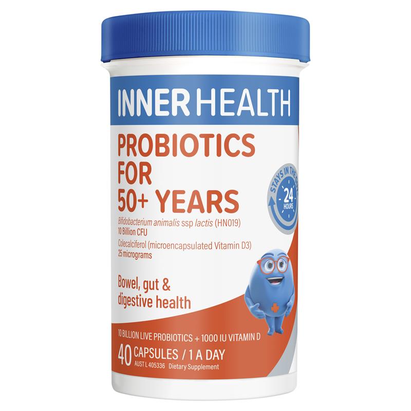 Load image into Gallery viewer, Inner Health Probiotic for 50+ Years 40 Capsules

