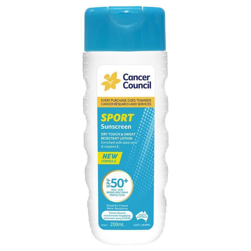 Load image into Gallery viewer, Cancer Council SPF 50 Sport Dry Touch &amp; Sweat Resistant 200ml
