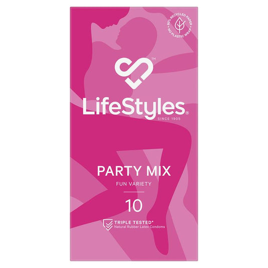 LifeStyles Condoms Party Mix 10 Pack