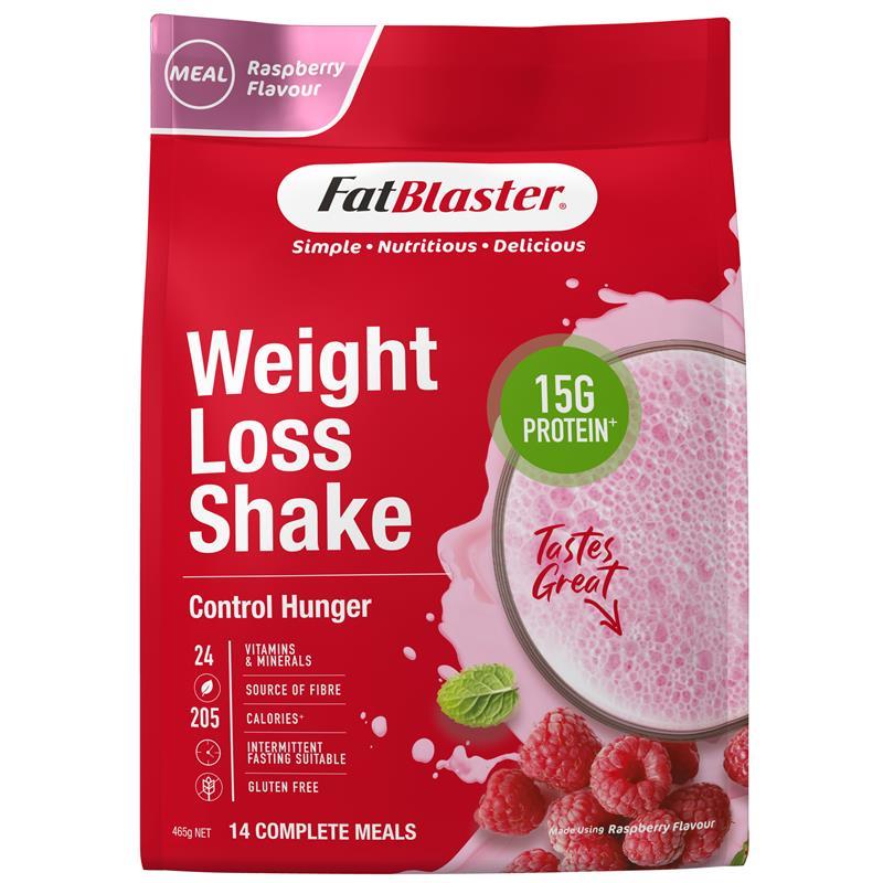 Load image into Gallery viewer, Fatblaster Weight Loss Shake Red Pouch Raspberry 465g
