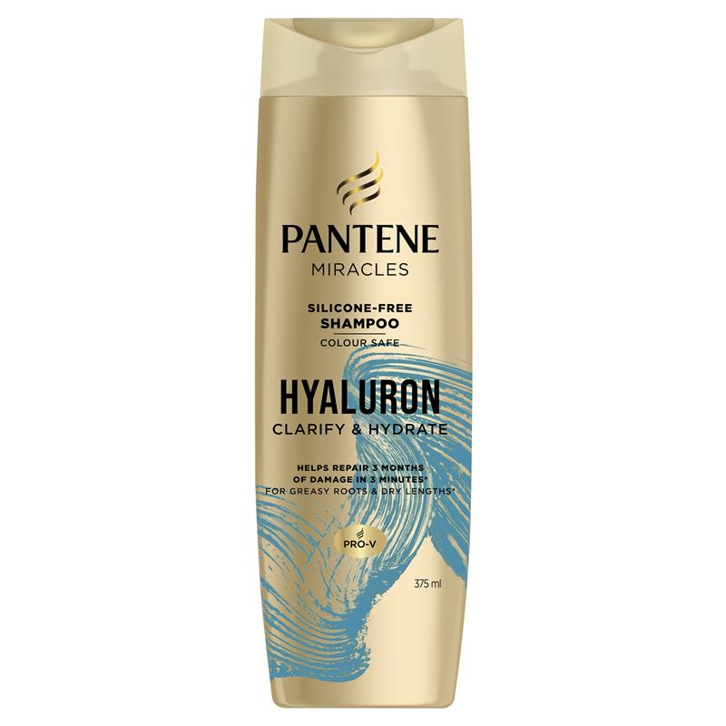 Load image into Gallery viewer, Pantene Miracles Hyaluron Clarify &amp; Hydrate Silicone-Free Shampoo 375ml
