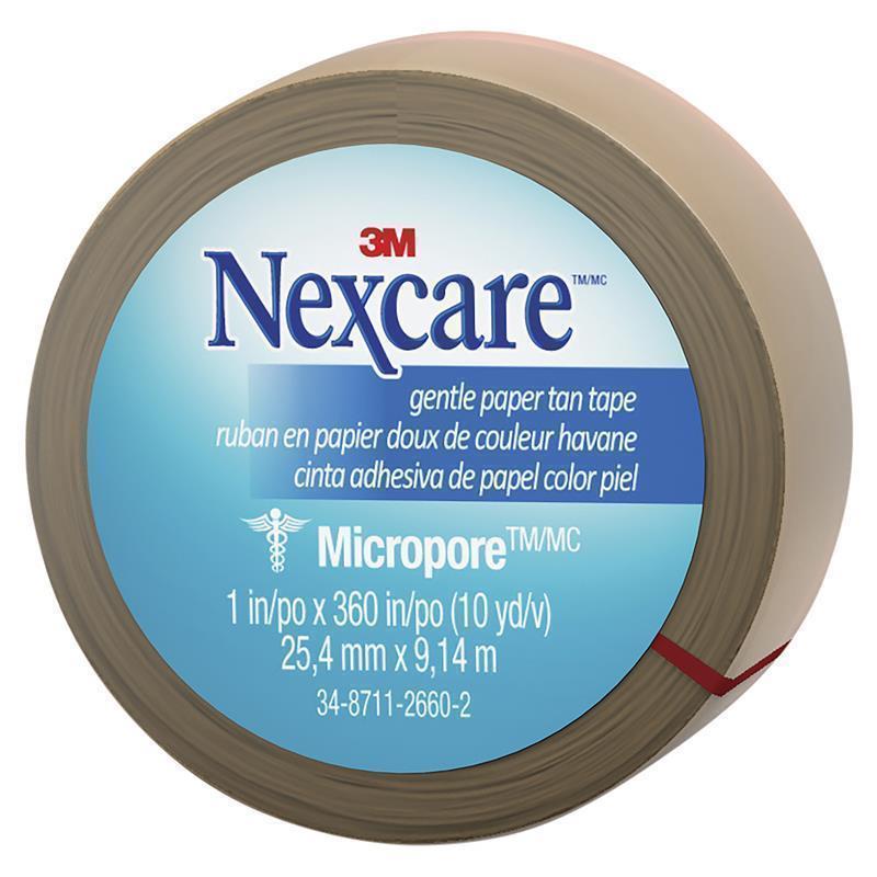 Load image into Gallery viewer, Nexcare Micropore Gentle Paper Tape Tan 25.4mm x 9.14m
