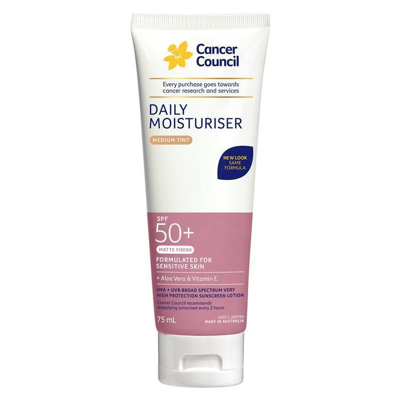 Load image into Gallery viewer, Cancer Council SPF 50+ Day Wear Face Matte Medium Tint 75ml Tube
