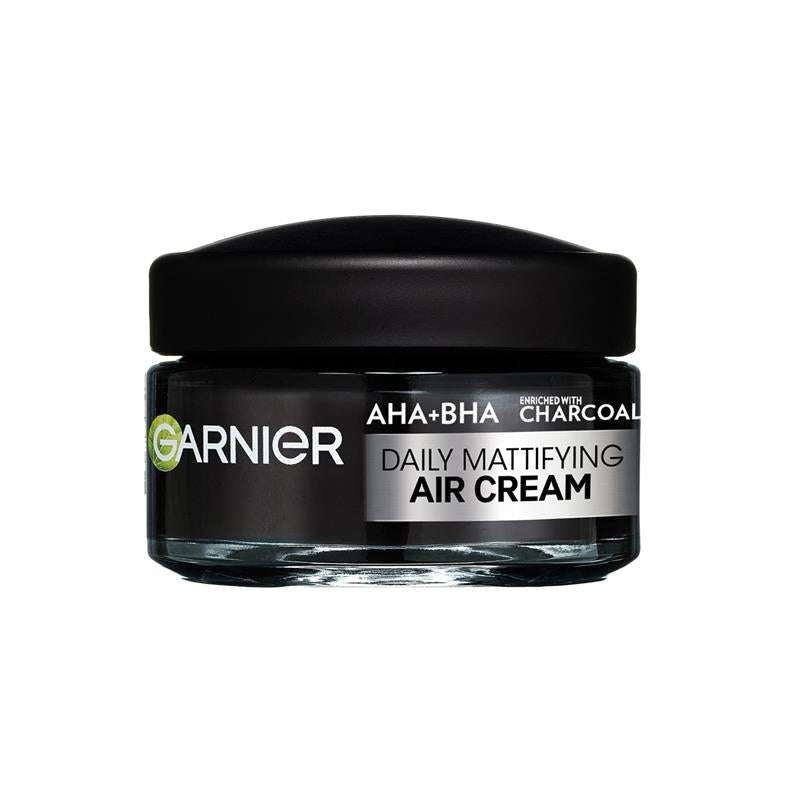 Load image into Gallery viewer, Garnier Pure Active AHA + BHA Charcoal Daily Mattifying Air Cream 50ml
