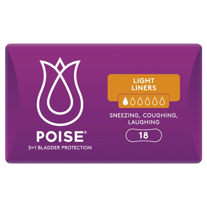 Load image into Gallery viewer, Poise Liners Light 18 Pack
