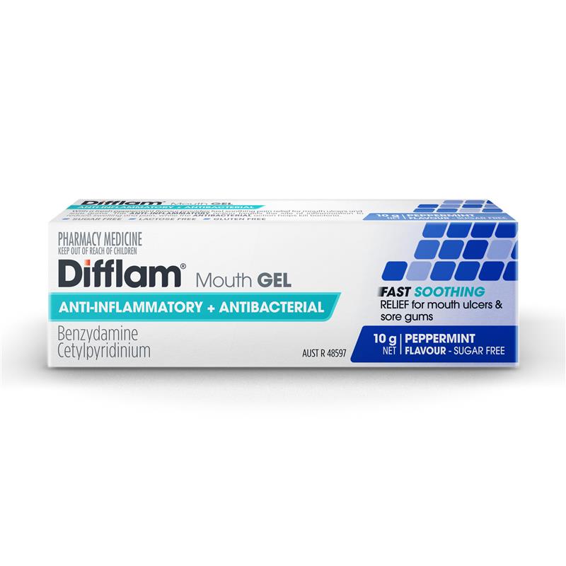 Load image into Gallery viewer, Difflam Anti-inflammatory Mouth Gel Peppermint 10g
