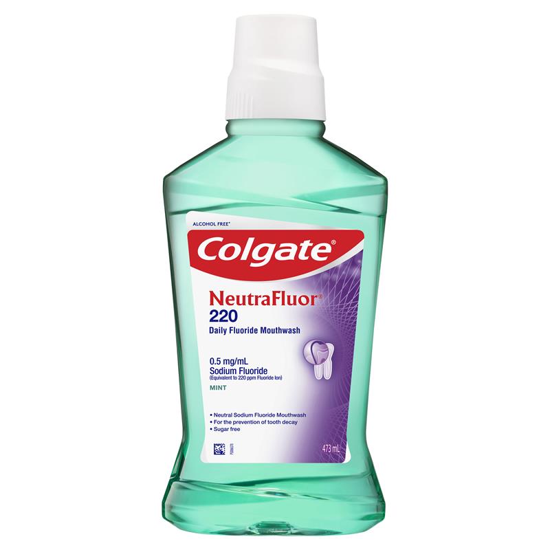 Load image into Gallery viewer, Colgate NeutraFluor 220 Daily Fluoride Mouthwash Mint 473mL
