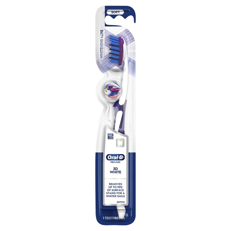 Load image into Gallery viewer, Oral B Toothbrush 3D White Pro-Flex Whitening Luxe Manual

