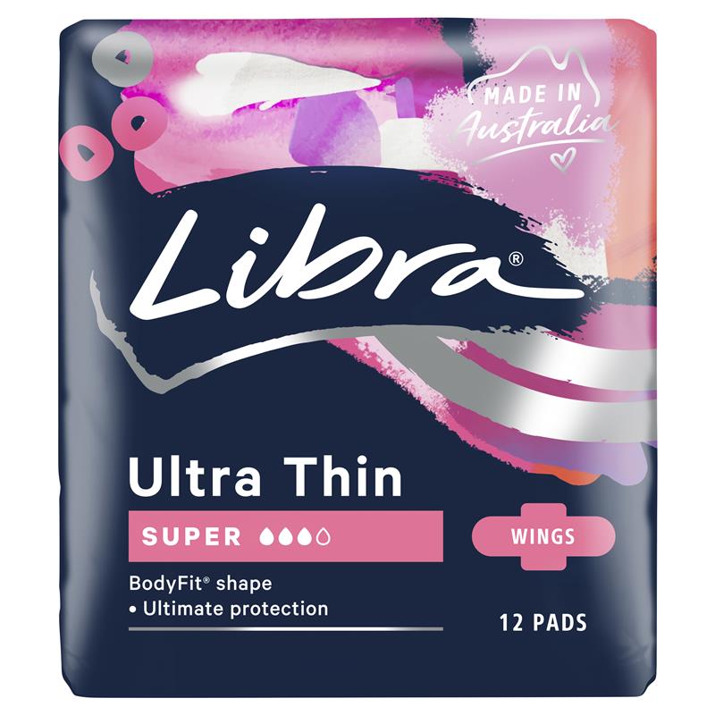 Load image into Gallery viewer, Libra Pads Ultra Thins with Wings Super 12
