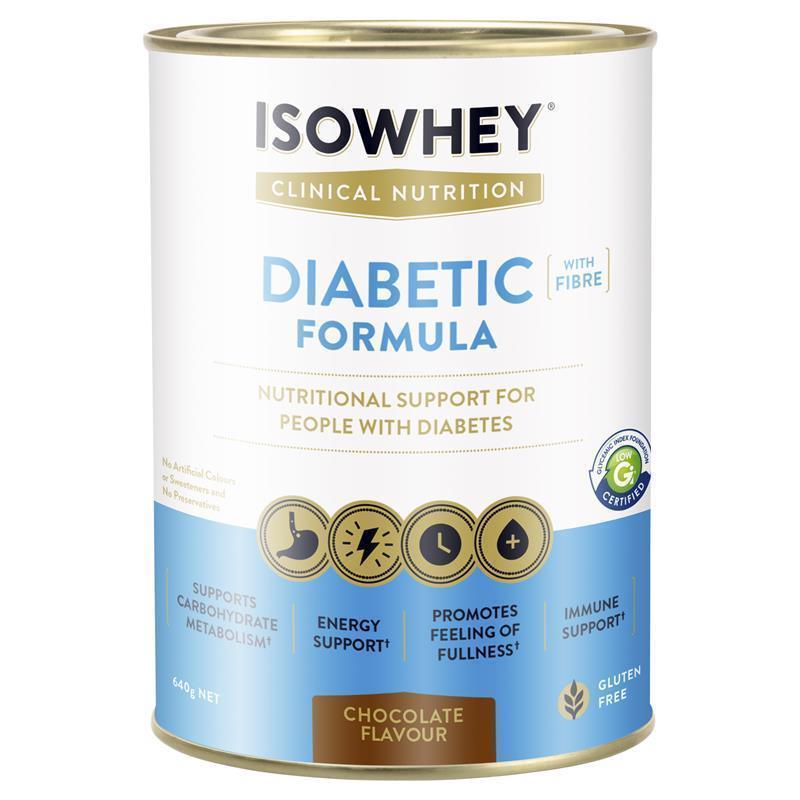 Load image into Gallery viewer, IsoWhey Clinical Nutrition Diabetic Formula Chocolate 640g

