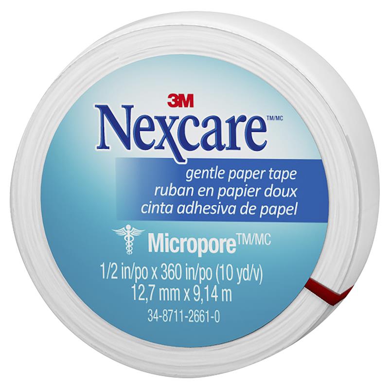 Load image into Gallery viewer, Nexcare Micropore Gentle Paper Tape White 12.7mm x 9.14m
