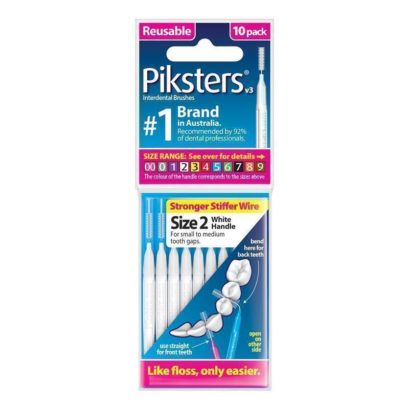 Load image into Gallery viewer, Piksters Interdental Brushes Size 2 White 10 Pack

