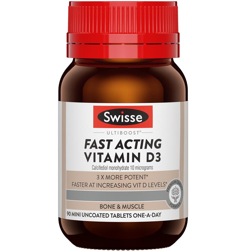 Load image into Gallery viewer, Swisse Ultiboost Fast Acting Vitamin D3 90 Tablets
