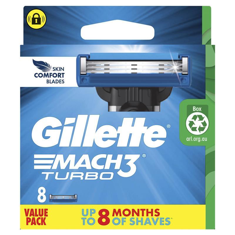 Load image into Gallery viewer, Gillette Mach 3 Turbo 3D Cartridges 8 Pack
