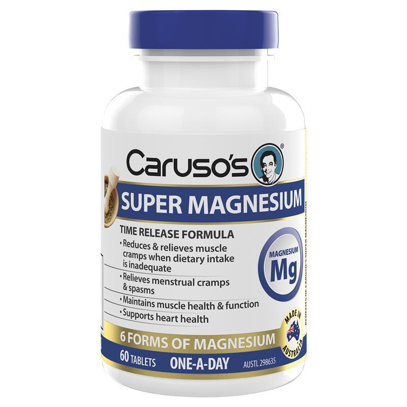 Load image into Gallery viewer, Carusos Super Magnesium 60 Tablets
