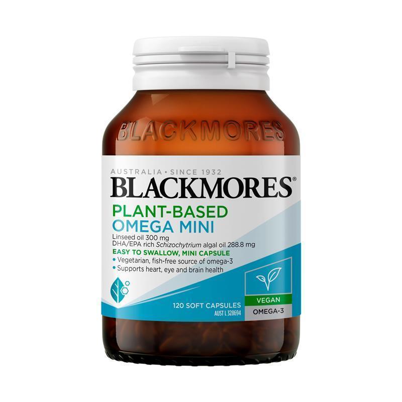 Load image into Gallery viewer, Blackmores Plant-Based Omega Mini 120 Capsules
